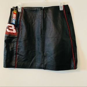 Chase NASCAR 100% Leather Mini Skirt